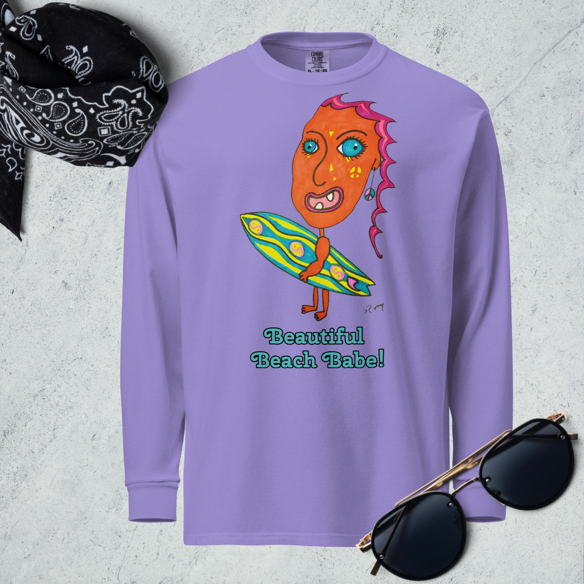 Beautiful Beach Babe! Long Sleeve Unisex Shirt