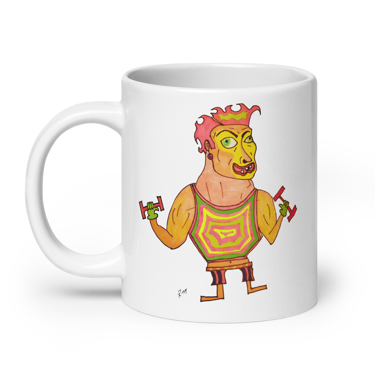Workout Fever! White Glossy Mug