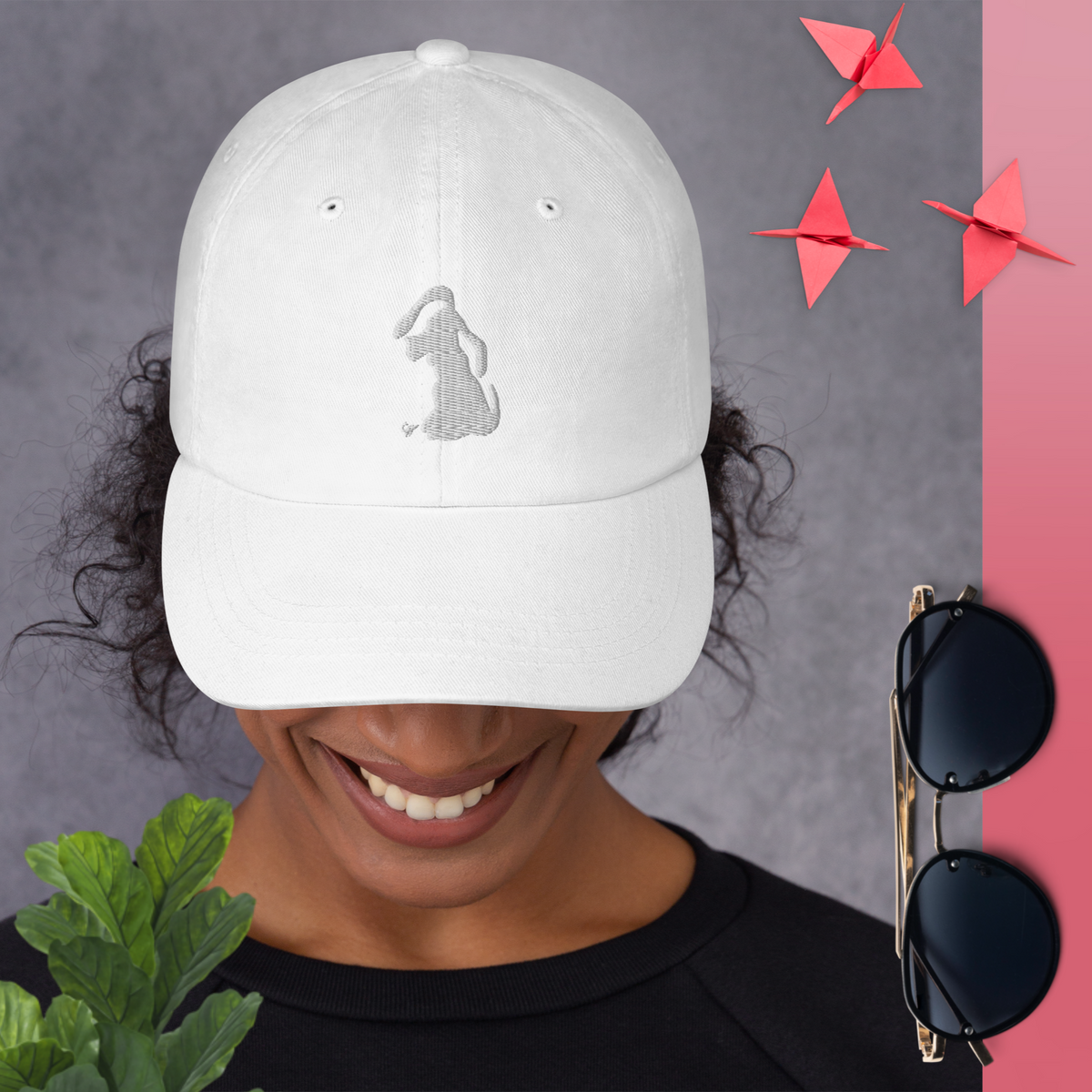 White Dog Lover! Premium Dad Hat