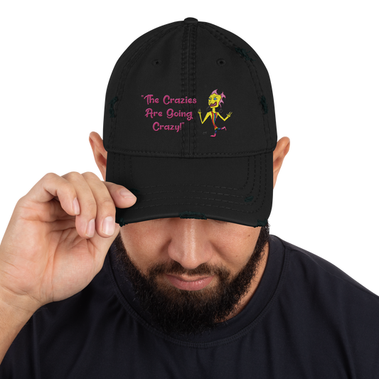 Rainbow Crazy Dance! Distressed Dad Hat