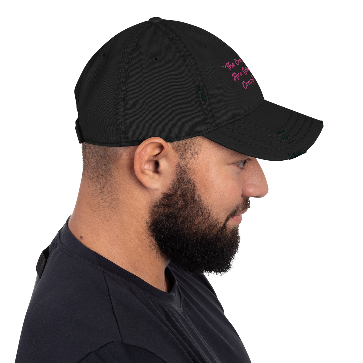 Rainbow Crazy Dance! Distressed Dad Hat