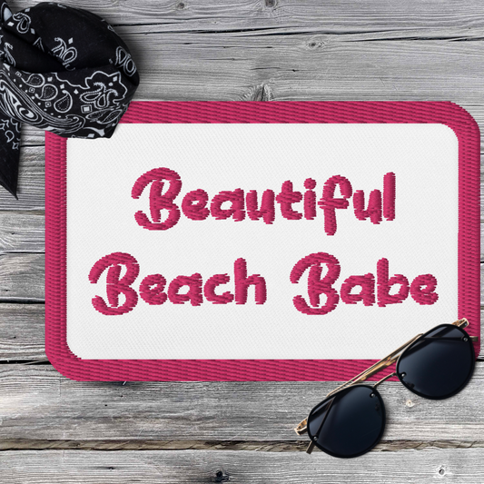 Beautiful Beach Babe! Embroidered Patch