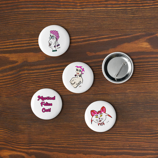 The B*tch Series! Set of 5 Pin Buttons