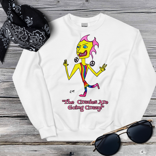 Rainbow Crazy Dance! Unisex Sweatshirt-Light Colors