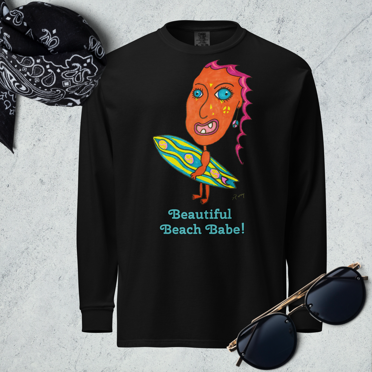 Beautiful Beach Babe! Long Sleeve Unisex Shirt