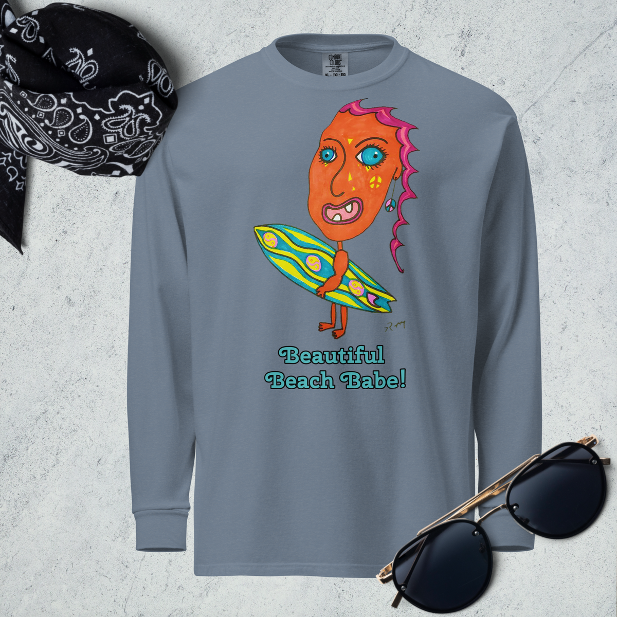 Beautiful Beach Babe! Long Sleeve Unisex Shirt