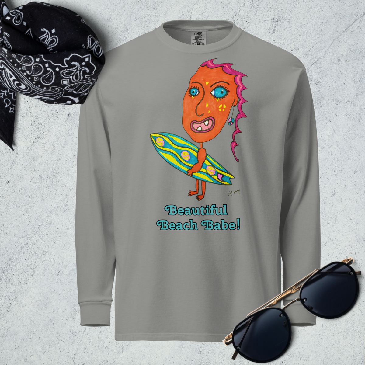 Beautiful Beach Babe! Long Sleeve Unisex Shirt