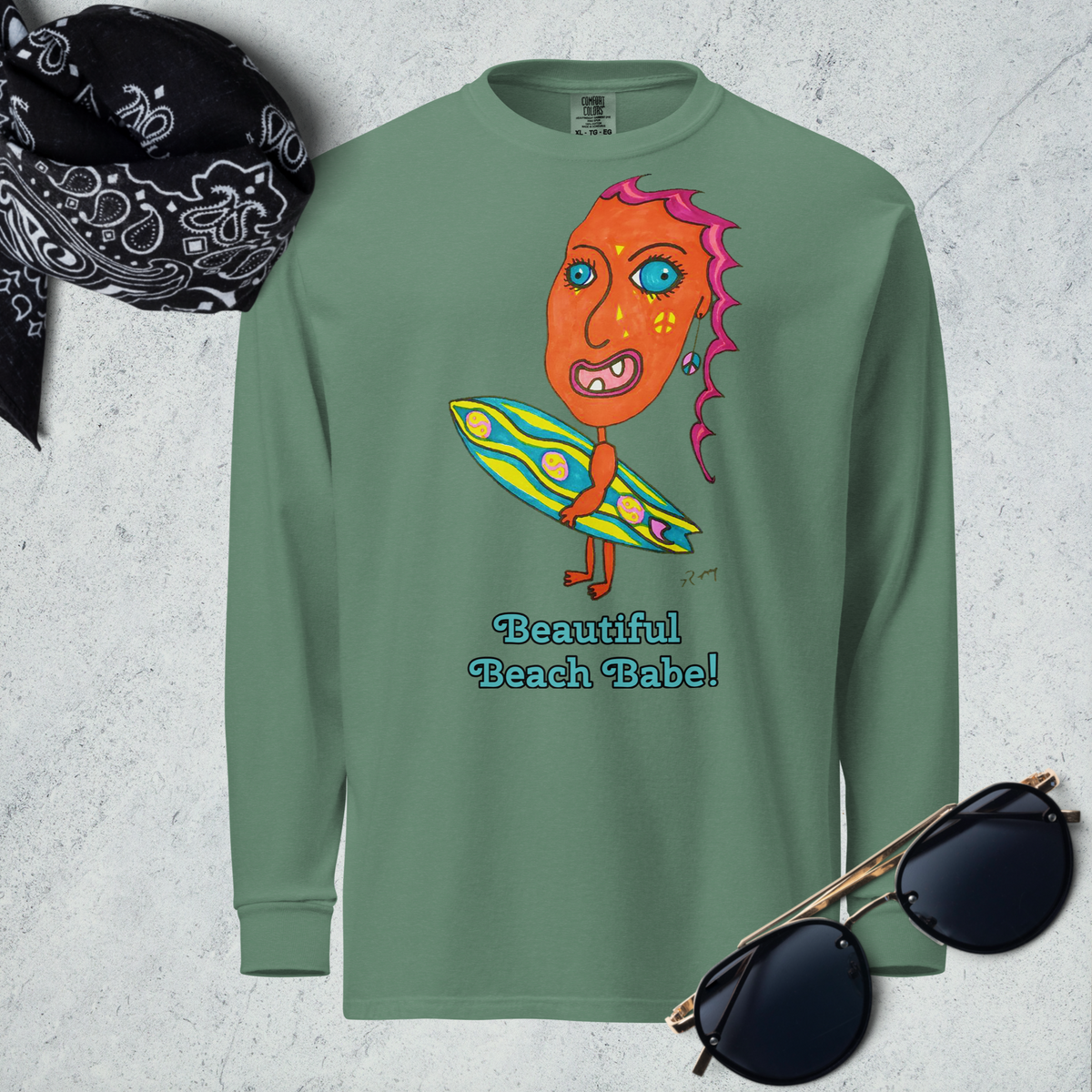 Beautiful Beach Babe! Long Sleeve Unisex Shirt