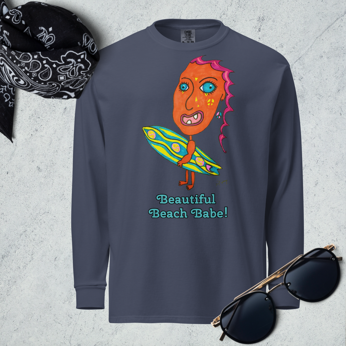 Beautiful Beach Babe! Long Sleeve Unisex Shirt