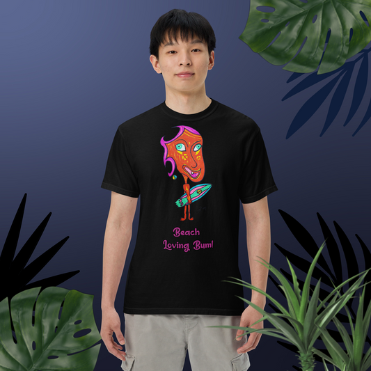 Beach Loving Bum! Unisex Heavyweight T-Shirt