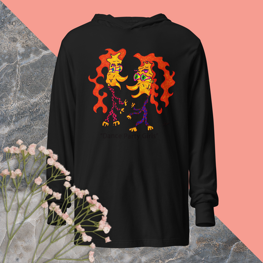 Dance Party Girls! Hooded Long Sleeve Tee