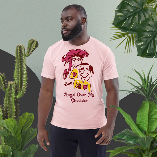 Angel Over My Shoulder! Unisex Organic Cotton T-Shirt