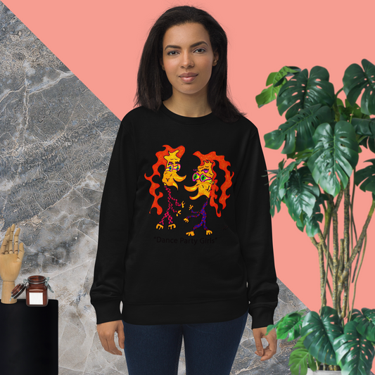 Dance Party Girls! Unisex Organic Sweatshirt