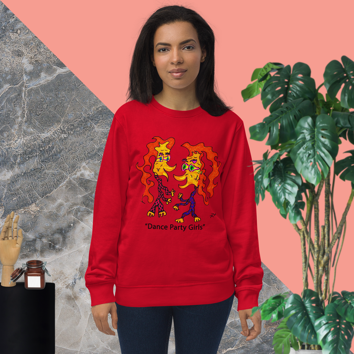Dance Party Girls! Unisex Organic Sweatshirt