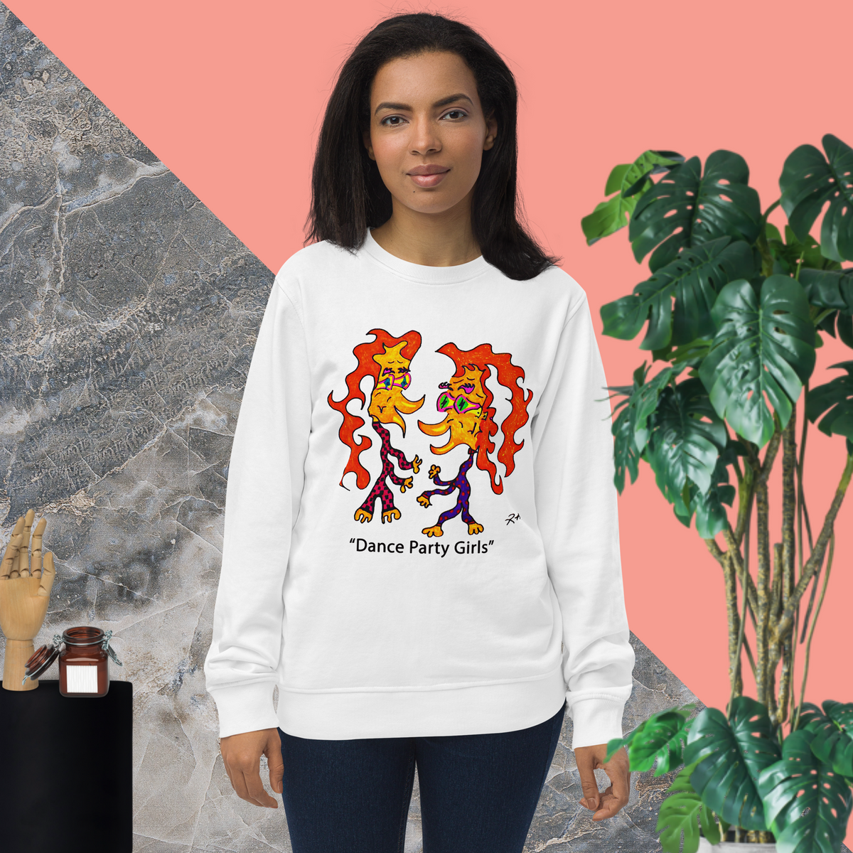 Dance Party Girls! Unisex Organic Sweatshirt