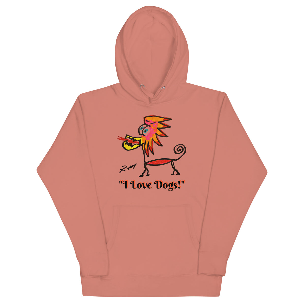 Feather Head Dog! Unisex Hoodie