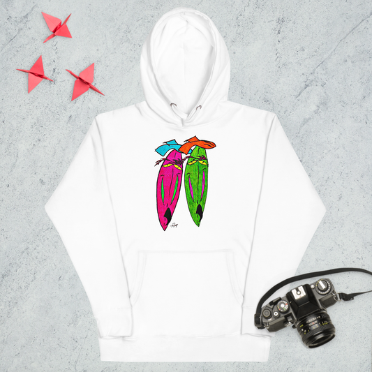 Surfboard Twins! Unisex Hoodie