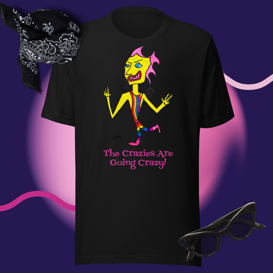 Rainbow Crazy Dance! Unisex Staple Eco T-Shirt