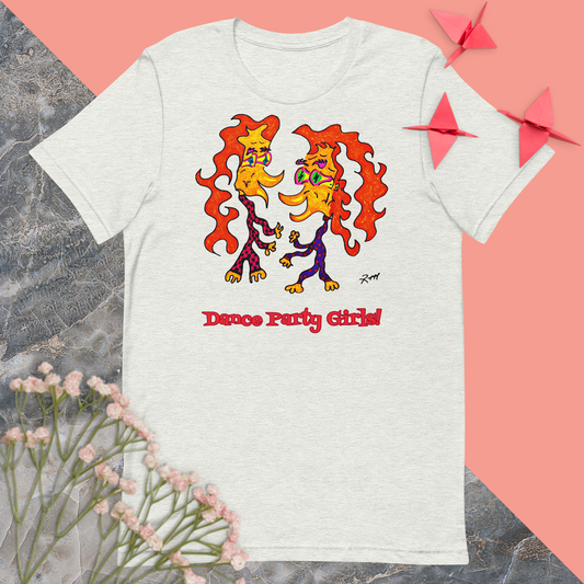 Dance Party Girls! Unisex T-Shirt-Light Colors