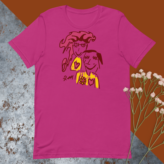 Angel Over My Shoulder! Unisex T-Shirt-Dark Colors