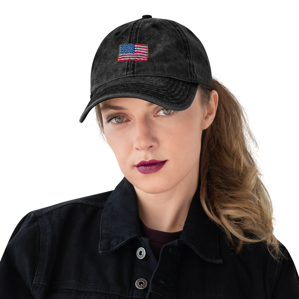 USA Flag Vintage Cotton Twill Cap
