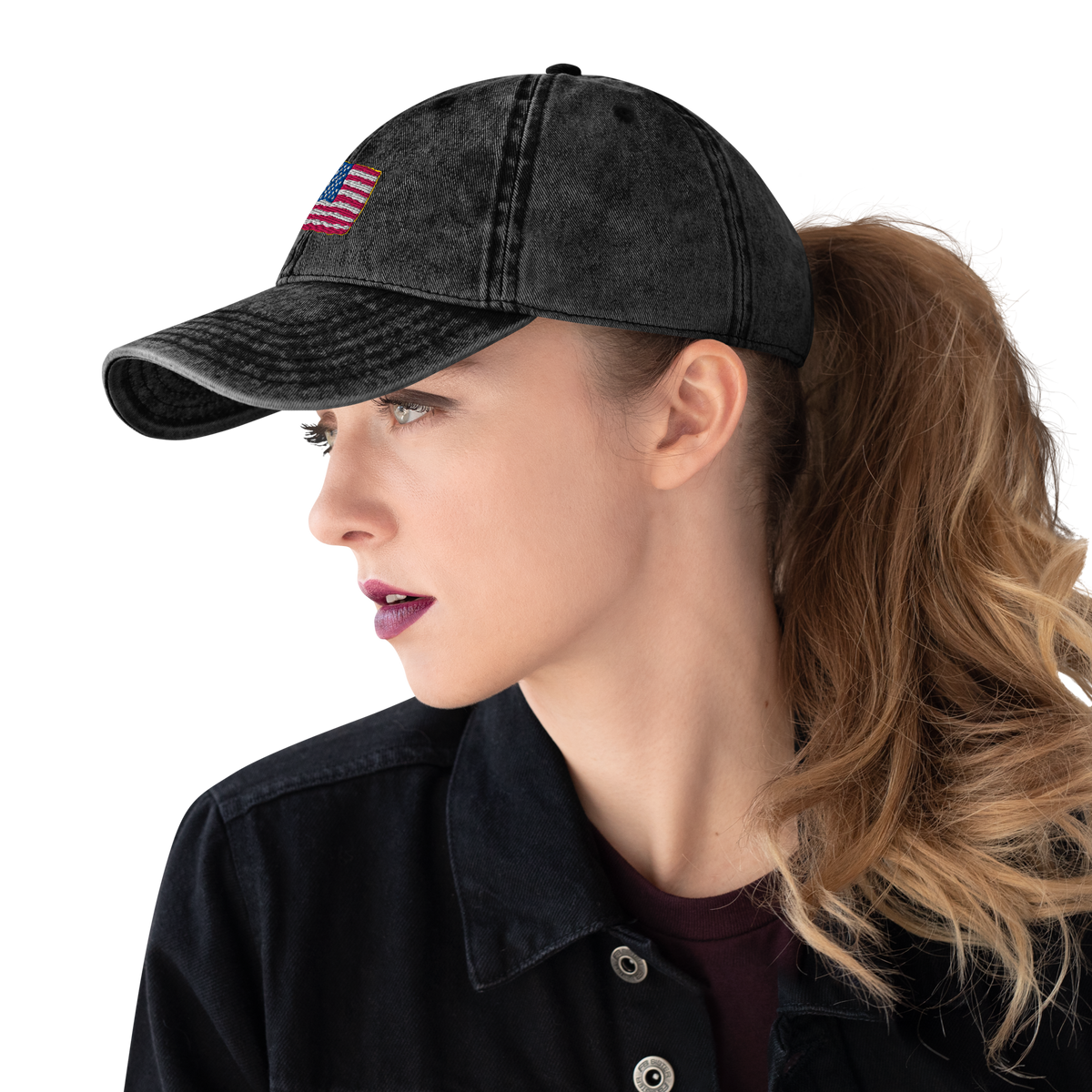 USA Flag Vintage Cotton Twill Cap