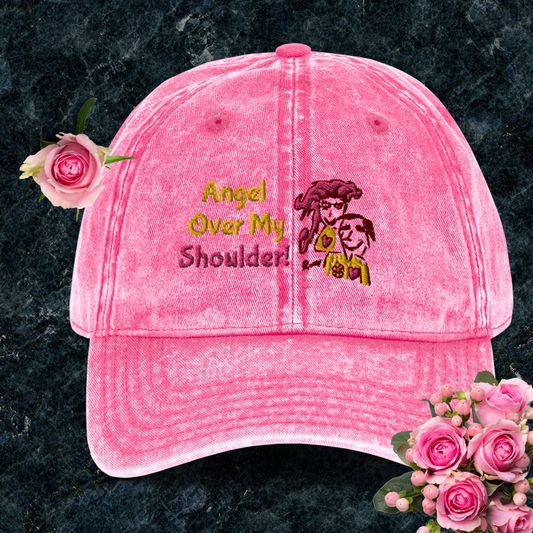 Angel Over My Shoulder! Vintage Cotton Twill Cap