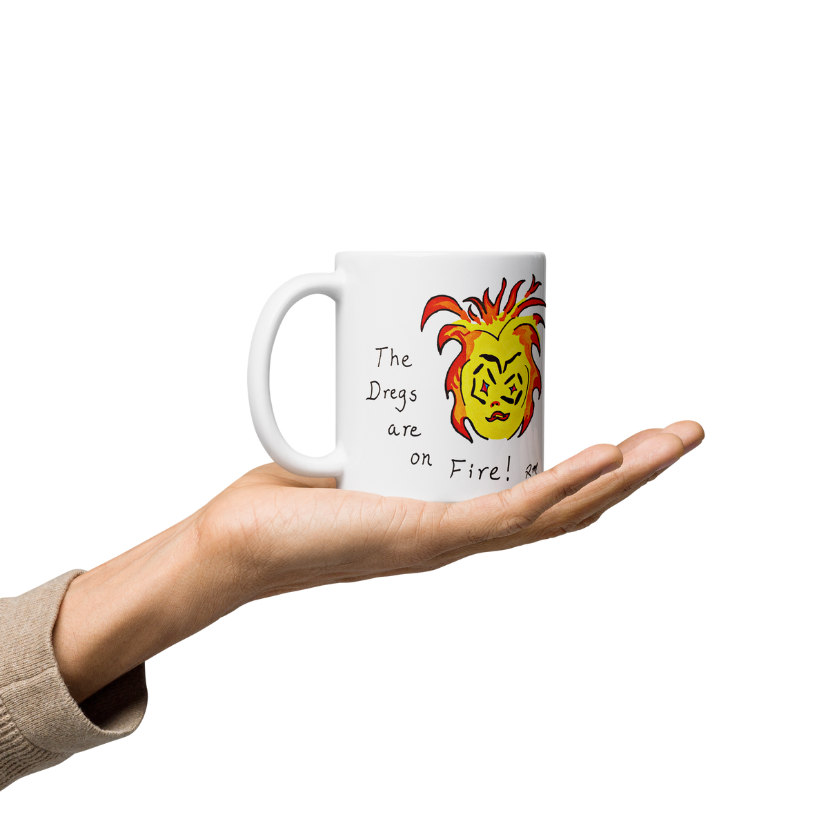 Dregs On Fire! White Glossy Mug