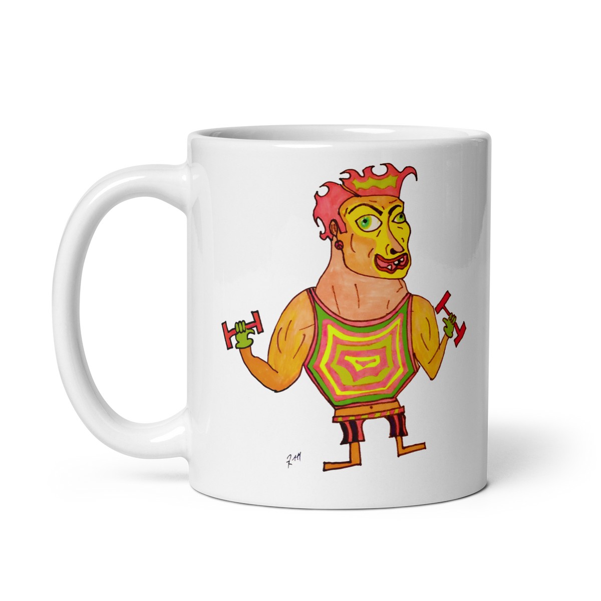 Workout Fever! White Glossy Mug