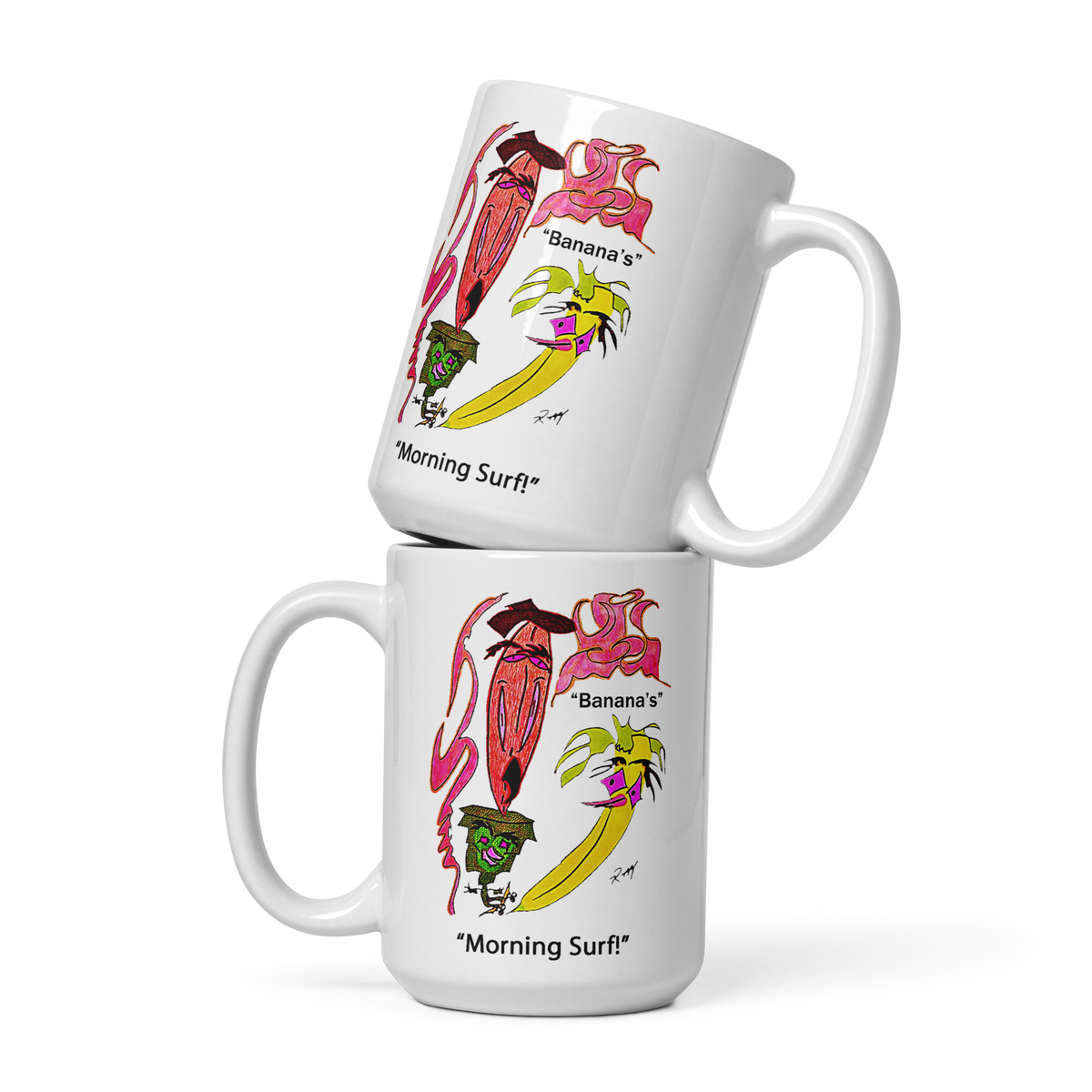Morning Surf! White Glossy Mug