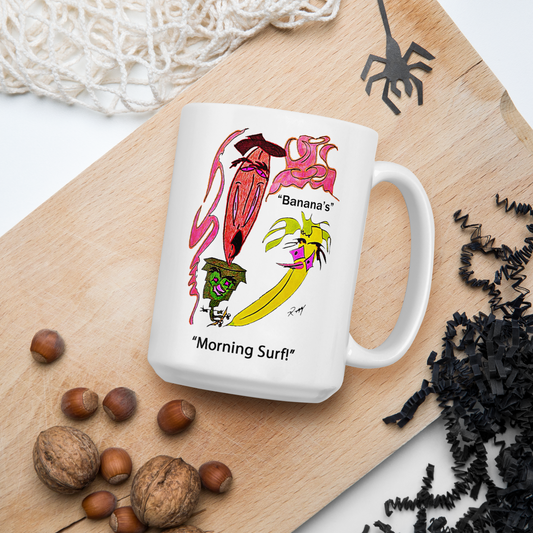Morning Surf! White Glossy Mug