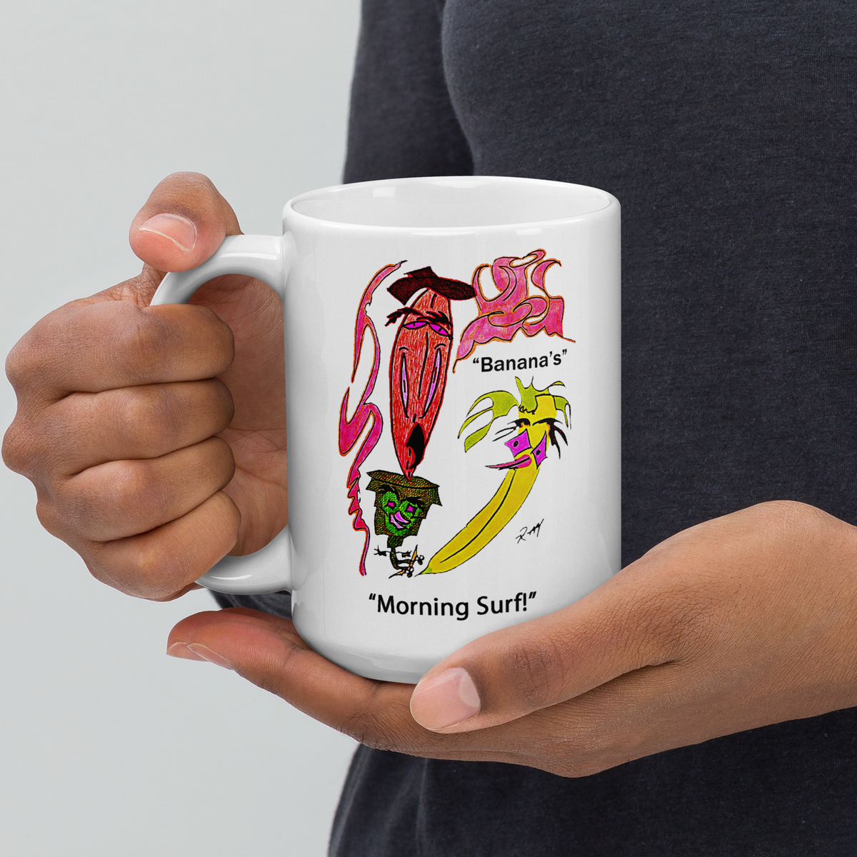Morning Surf! White Glossy Mug