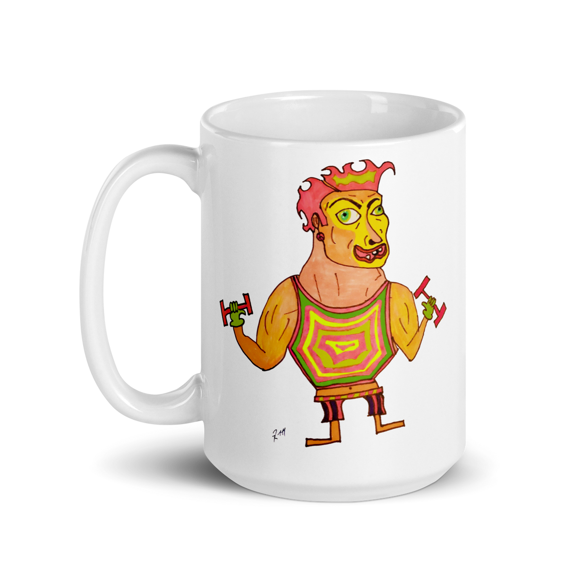 Workout Fever! White Glossy Mug