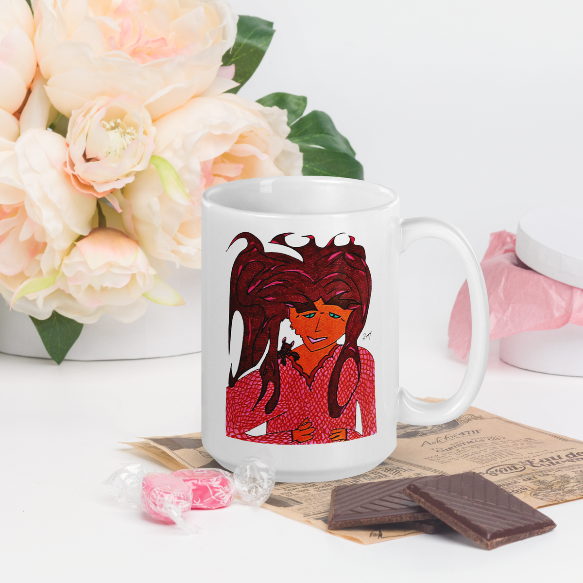 Madame Butterfly! White Glossy Mug