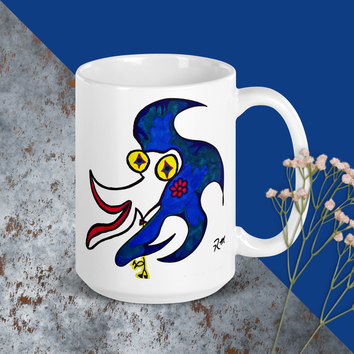 Kiss Me! Love Me! White Glossy Mug