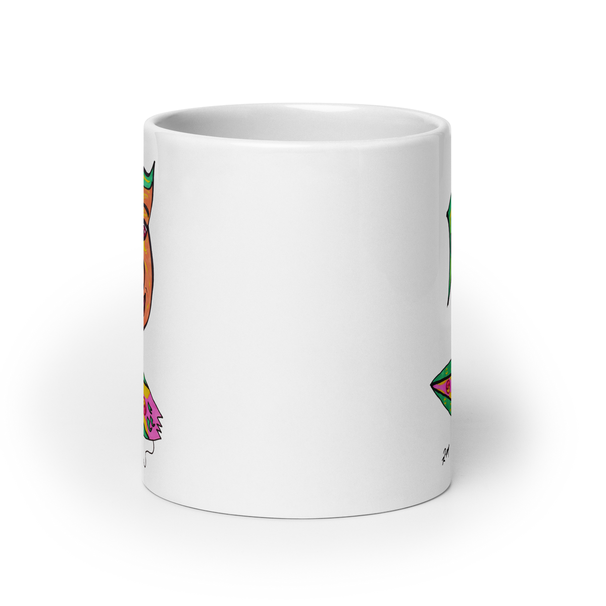 Happy Surfer! White Glossy Mug