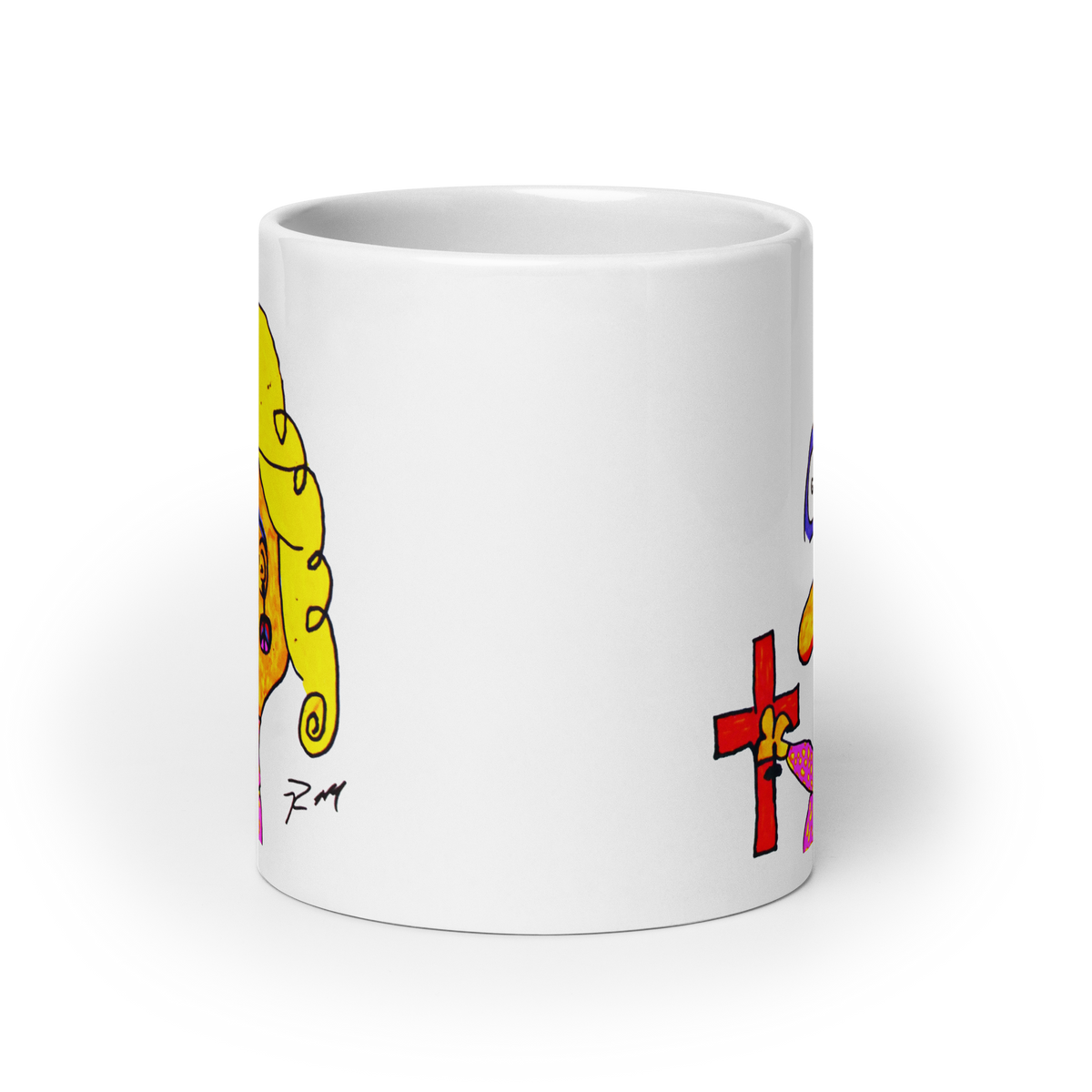 Hippie Grandma! White Glossy Mug