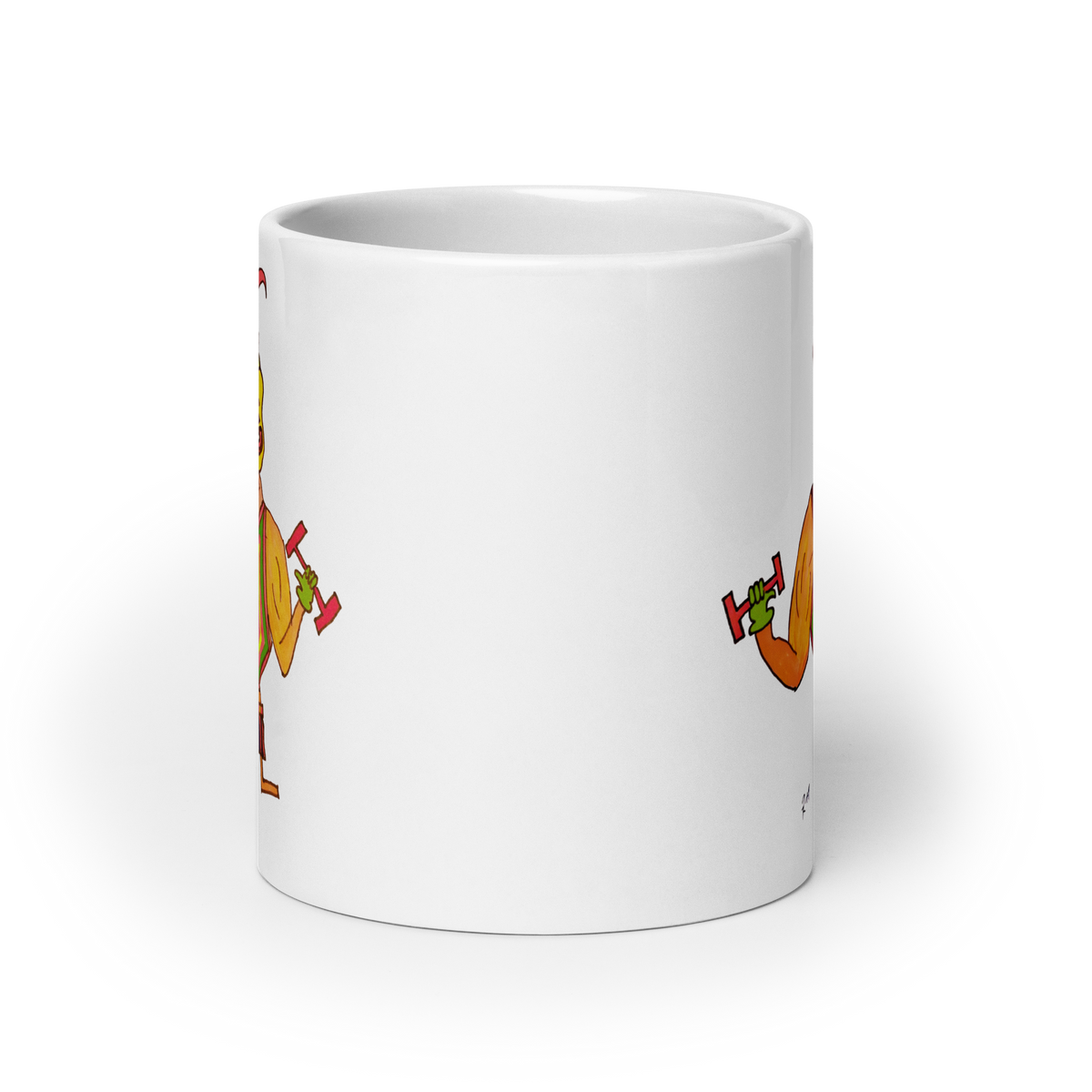 Workout Fever! White Glossy Mug