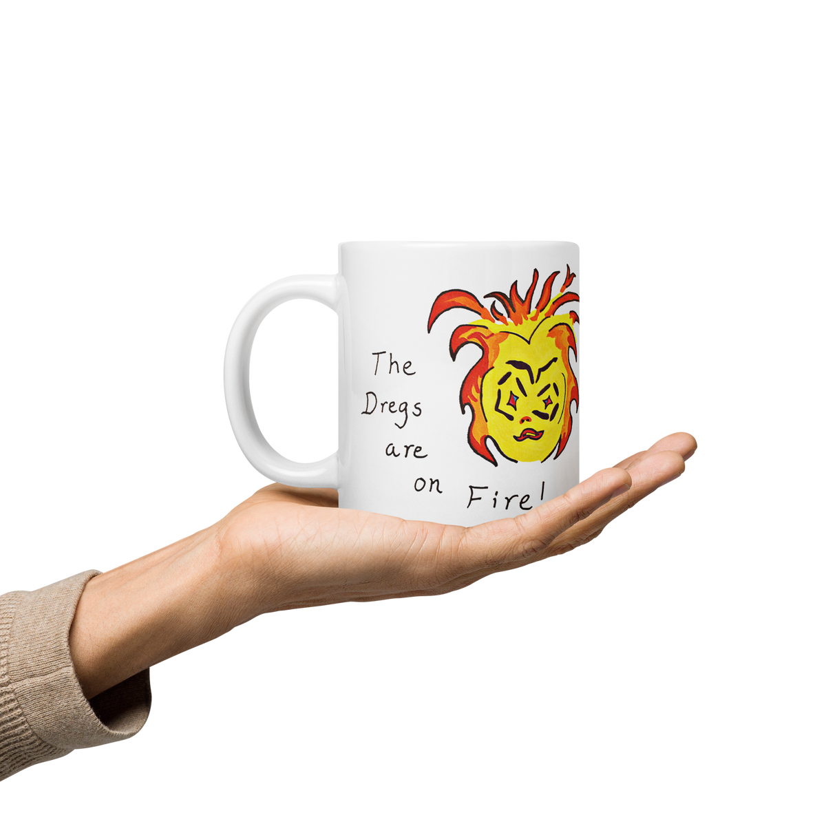 Dregs On Fire! White Glossy Mug