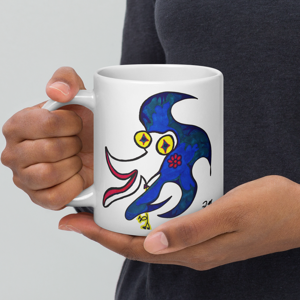 Kiss Me! Love Me! White Glossy Mug