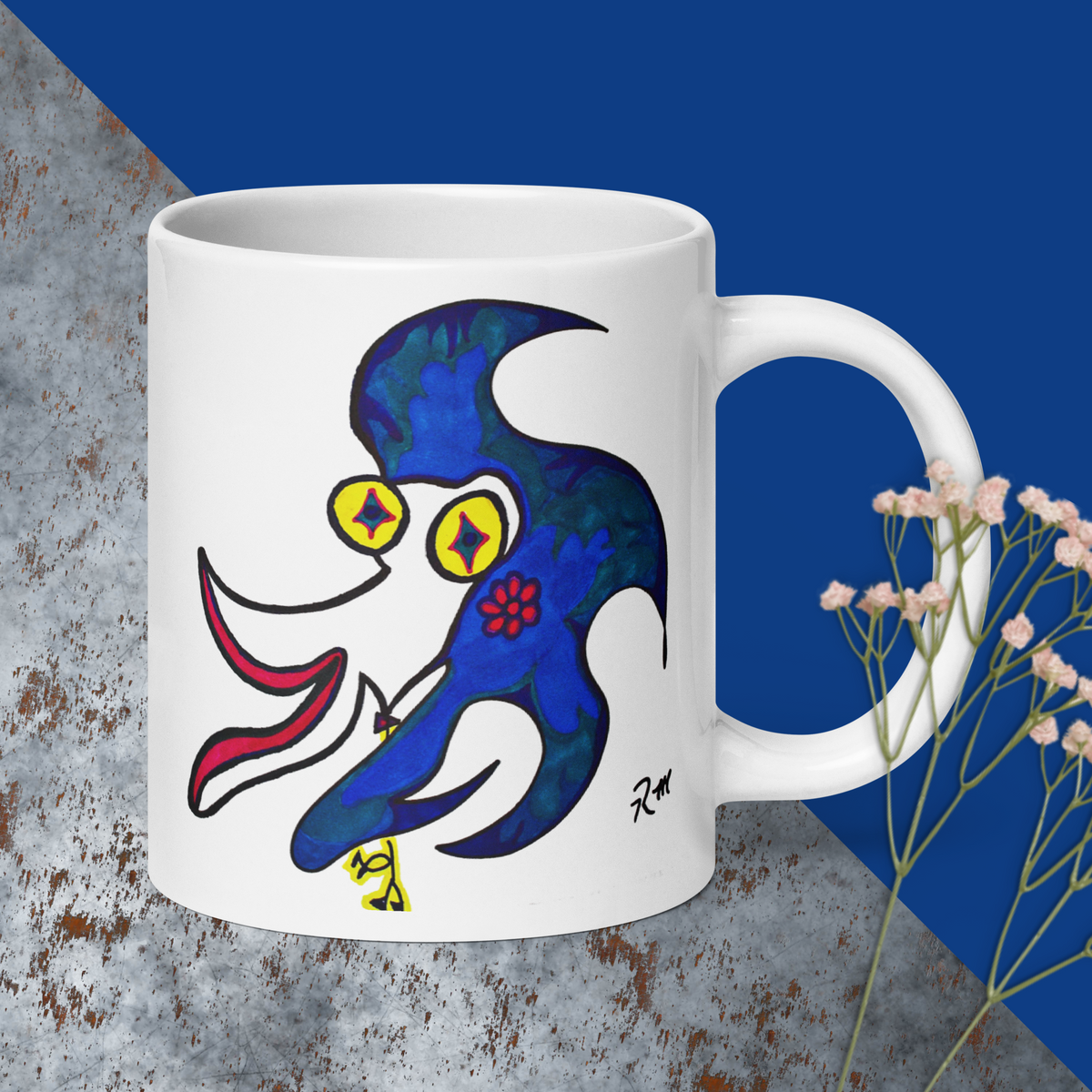 Kiss Me! Love Me! White Glossy Mug